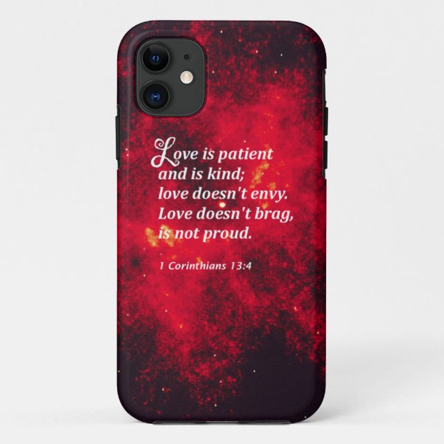 1 Corinthians 13:4 Case-Mate iPhone Case (Back)