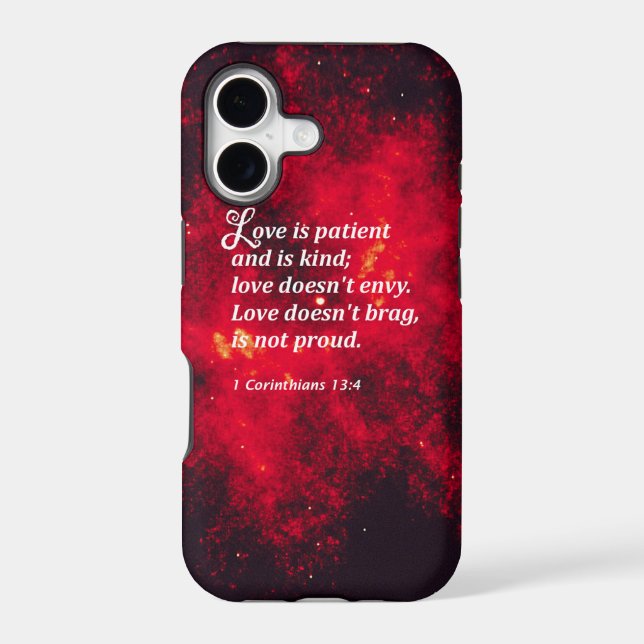 1 Corinthians 13:4 Iphone Case (Back)
