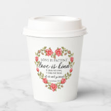 1 Corinthians 13:4 Love is Patient Floral Heart