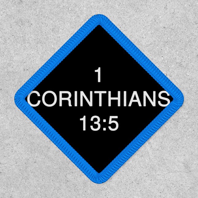 1 Corinthians 13 5 Bold Faith Reference Patch (Front)