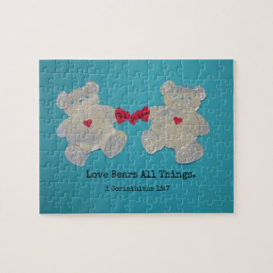 1 Corinthians 13:7 Love bears all things. Jigsaw Puzzle