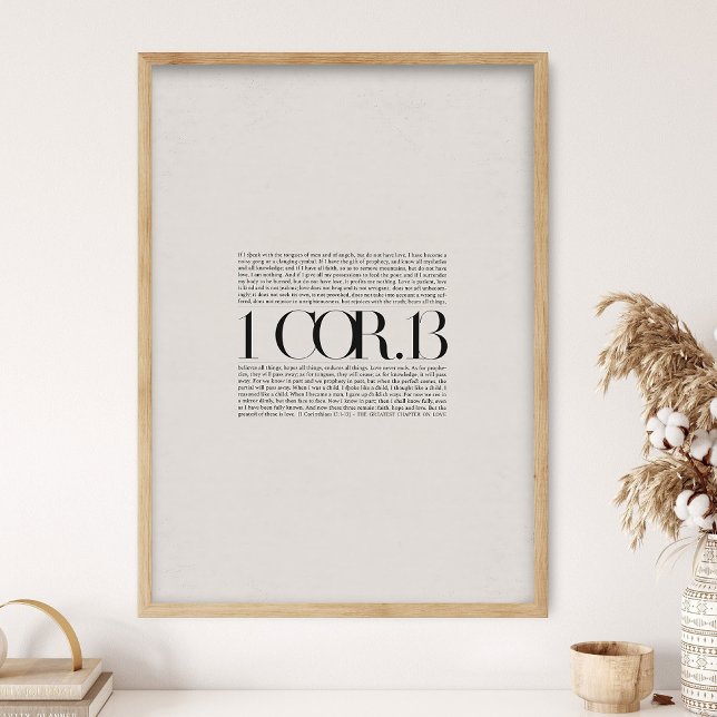 1 Corinthians 13, Chapter of Love, Bible Verse, Mo Poster (Creator Uploaded)