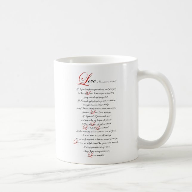1 Corinthians 13 Coffee Mug (Right)