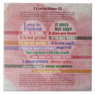1 Corinthians 13 - Love Ceramic Tile