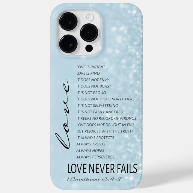1 Corinthians 13 Love is Bible Verse Case-Mate iPhone Case (Back)