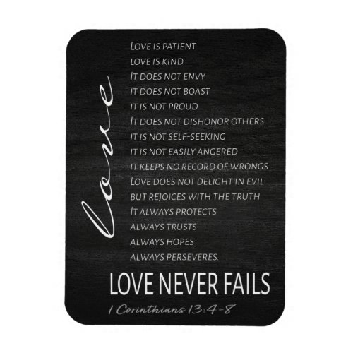 1 Corinthians 13 Love is Bible Verse Magnet