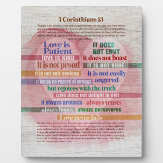 1 Corinthians 13 - Love Plaque