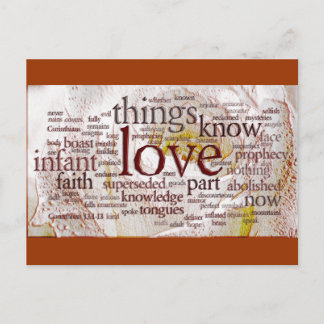 1 Corinthians 13 Rose (v1) Postcard
