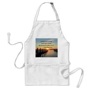 1 CORINTHIANS 13 SUNSET DESIGN ADULT APRON