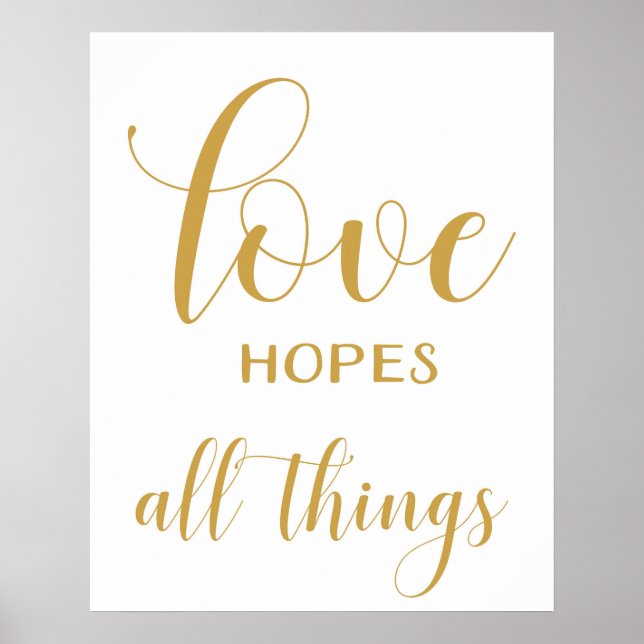 1 Corinthians 13 - Wedding Aisle Signs (Front)