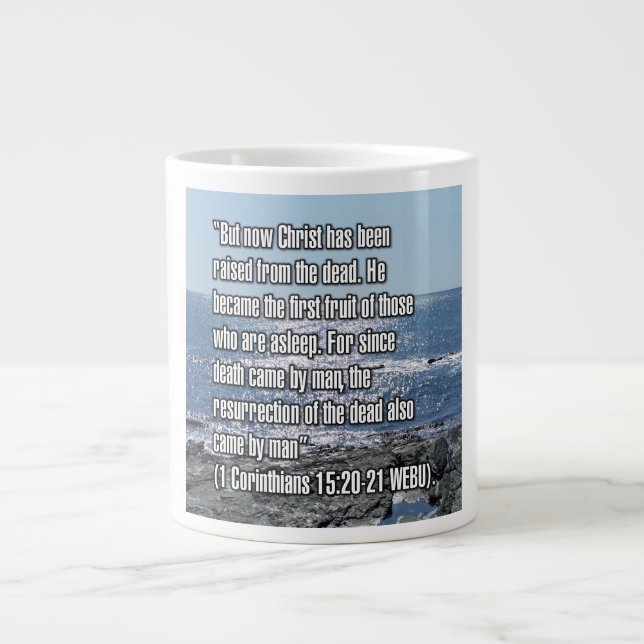 1 Corinthians 15:20-21 WEBU Mug (Front)