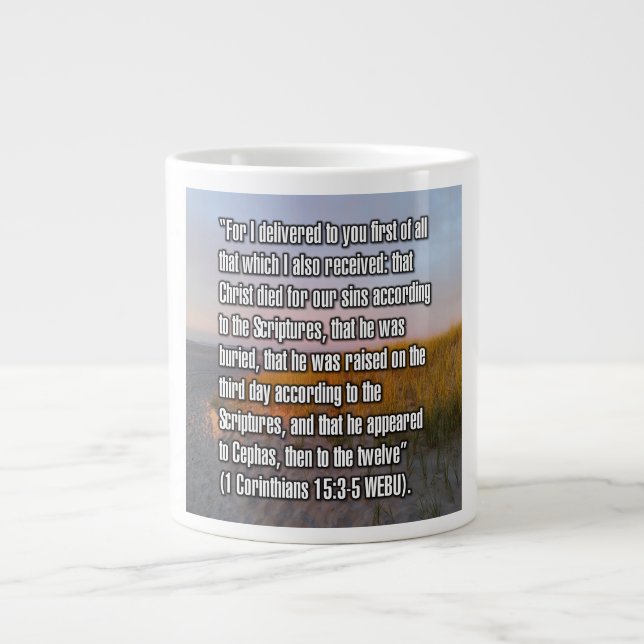 1 Corinthians 15:3-5 WEBU Mug (Front)