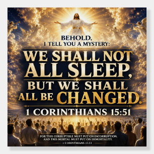 1 Corinthians 15:51 Bible Verse Christian Poster