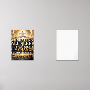 1 Corinthians 15:51 Bible Verse Christian Poster Wall Art Sets