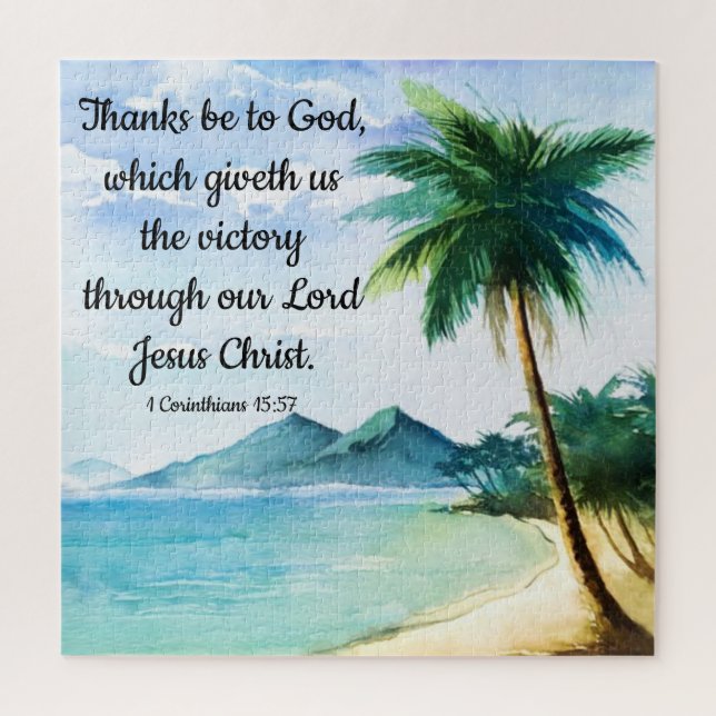 1 Corinthians 15:57 Jigsaw Puzzle (Vertical)