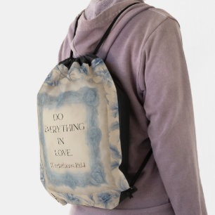 1 Corinthians 16:14 Do Everything in Love Vintage  Drawstring Bag