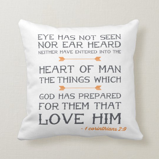 1 Corinthians 29 Bible Verse Throw Pillow