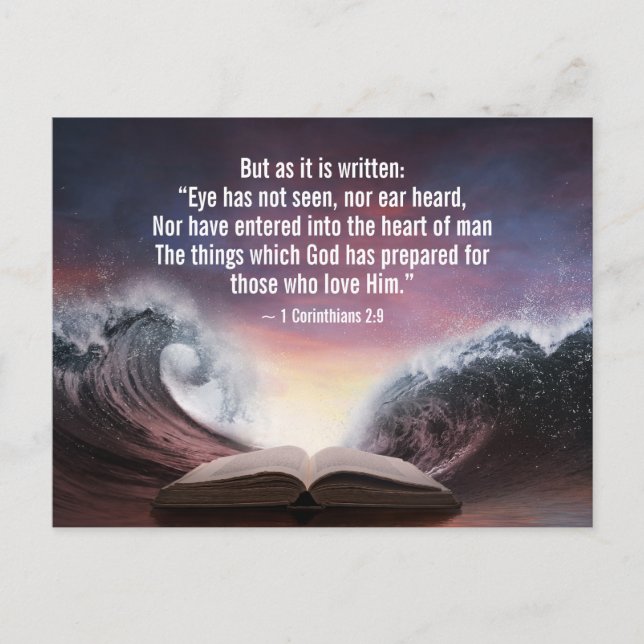 1 Corinthians 2:9 Eye has not seen, nor ear heard, Postcard (Front)