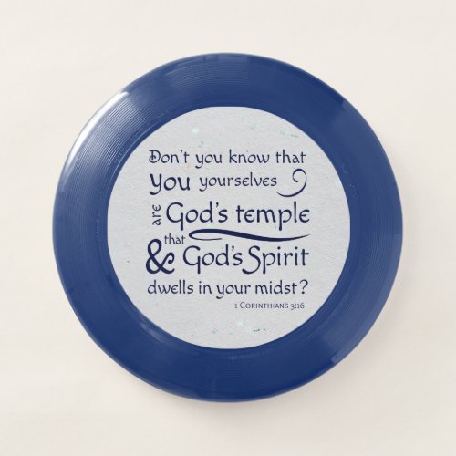1 Corinthians 316 You are Gods temple Wham_O Frisbee