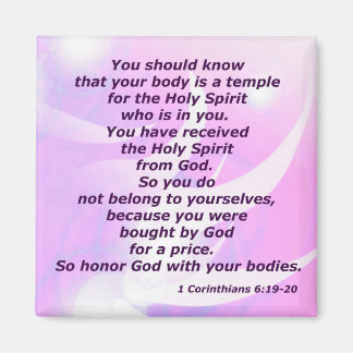 1 Corinthians 6:19-20 Magnet