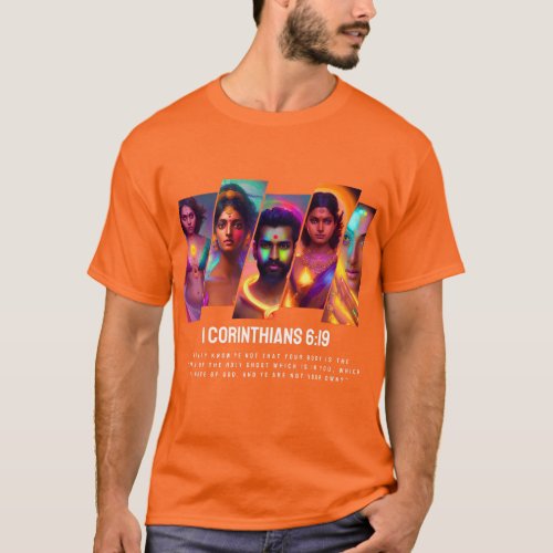 1 Corinthians 619 Hindi Style T_Shirt