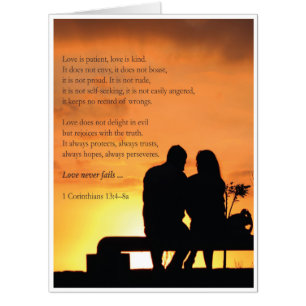 1 Corinthians Love is Patient Valentine's Day Card