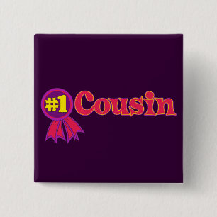 #1 Cousin Pinback Button