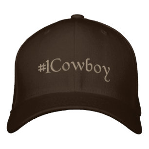 #1 Cowboy Embroidered Baseball Hat