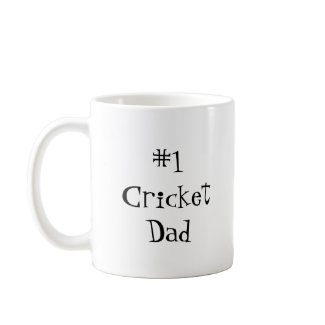 #1 Cricket Dad Coffee Mug