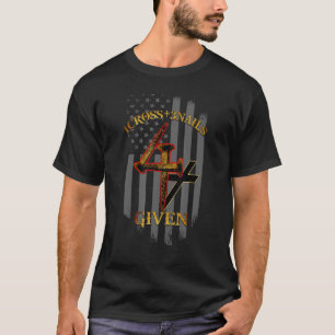 1 Cross + 3 Nails 4 Given Christian US Flag T-Shirt