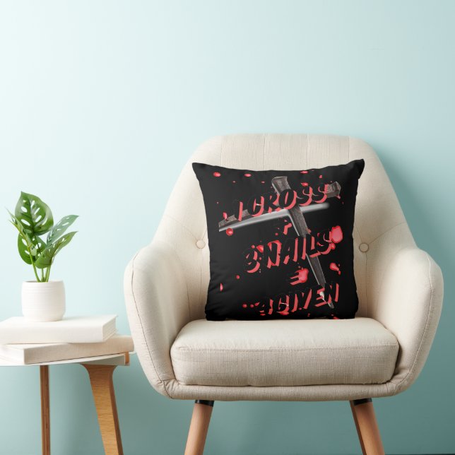 1 cross 3 nails 4given throw pillow (Chair)