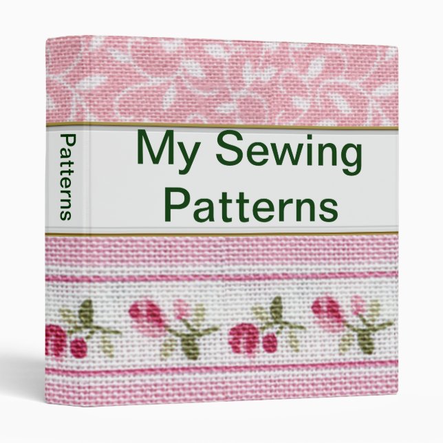 1" Customizable Sewing Binder (Front/Spine)