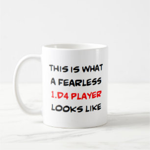 1.d4 chess player, awesome coffee mug