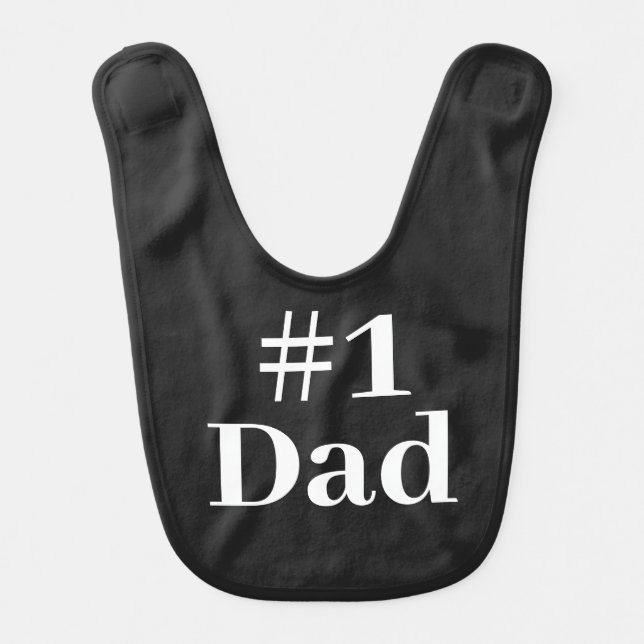 #1 Dad Baby Bib (Front)