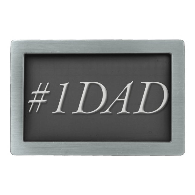 "#1 DAD" Belt Buckle (Front)