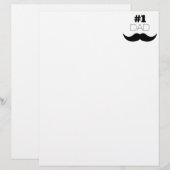#1 Dad Black Mustache - Number One (Front/Back)