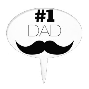 Best dad cake topper Royalty Free Vector Image