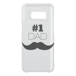#1 Dad Black Mustache - Number One Uncommon Samsung Galaxy S8 Case