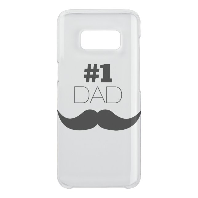 #1 Dad Black Mustache - Number One Uncommon Samsung Galaxy Case (Back)