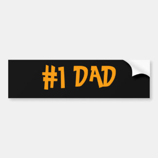 #1 DAD BUMPER STICKER