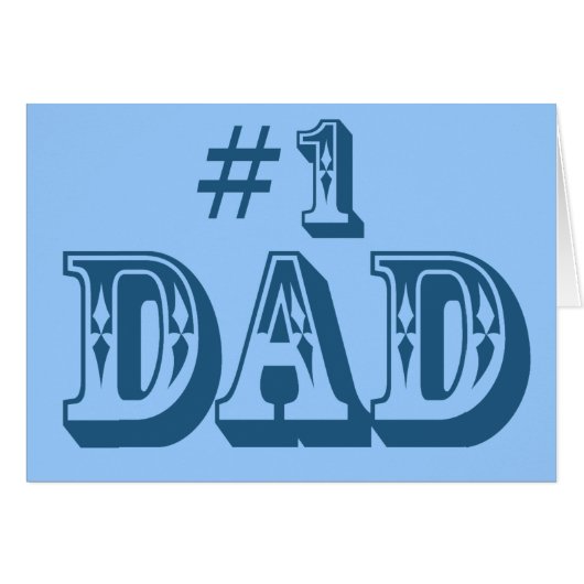 #1 Dad Cards (Front Horizontal)