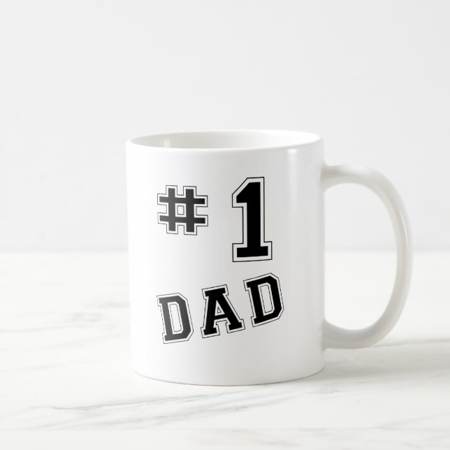 #1 Dad Coffee Mug (Right)