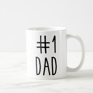 #1 Dad Coffee Mug, Number One Dad, Father's Day Mug