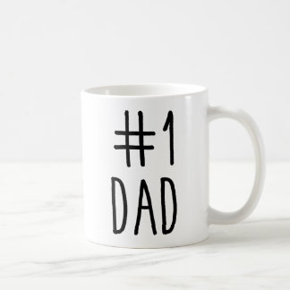 #1 Dad Coffee Mug, Number One Dad, Father's Day Mug