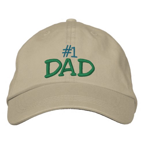 1 Dad     Embroidered Baseball Cap