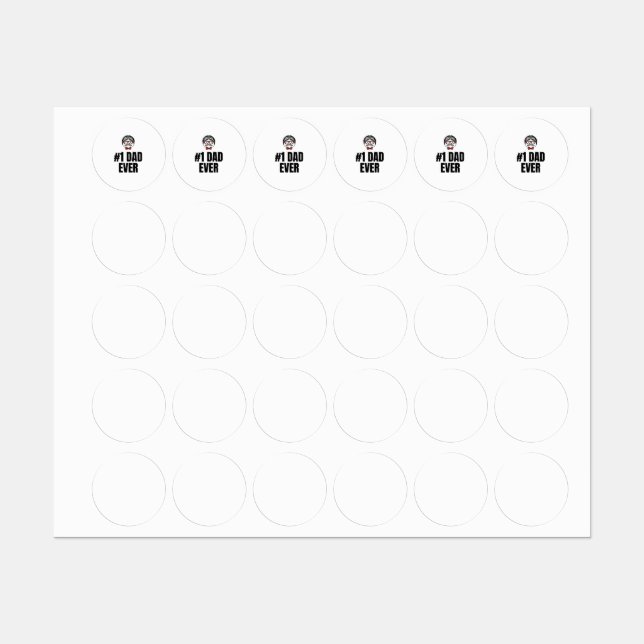 #1 dad ever labels (Sheet)