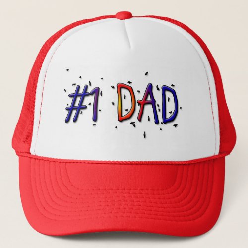 1 Dad Fathers Day Ball Cap