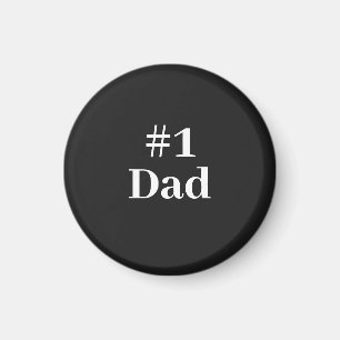 #1 Dad Father's Day Magnet
