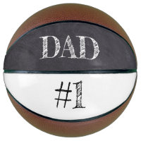 #1 DAD father's day on chalkboard Basketball