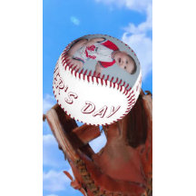 #1 Dad Father's Day Photo Baseball